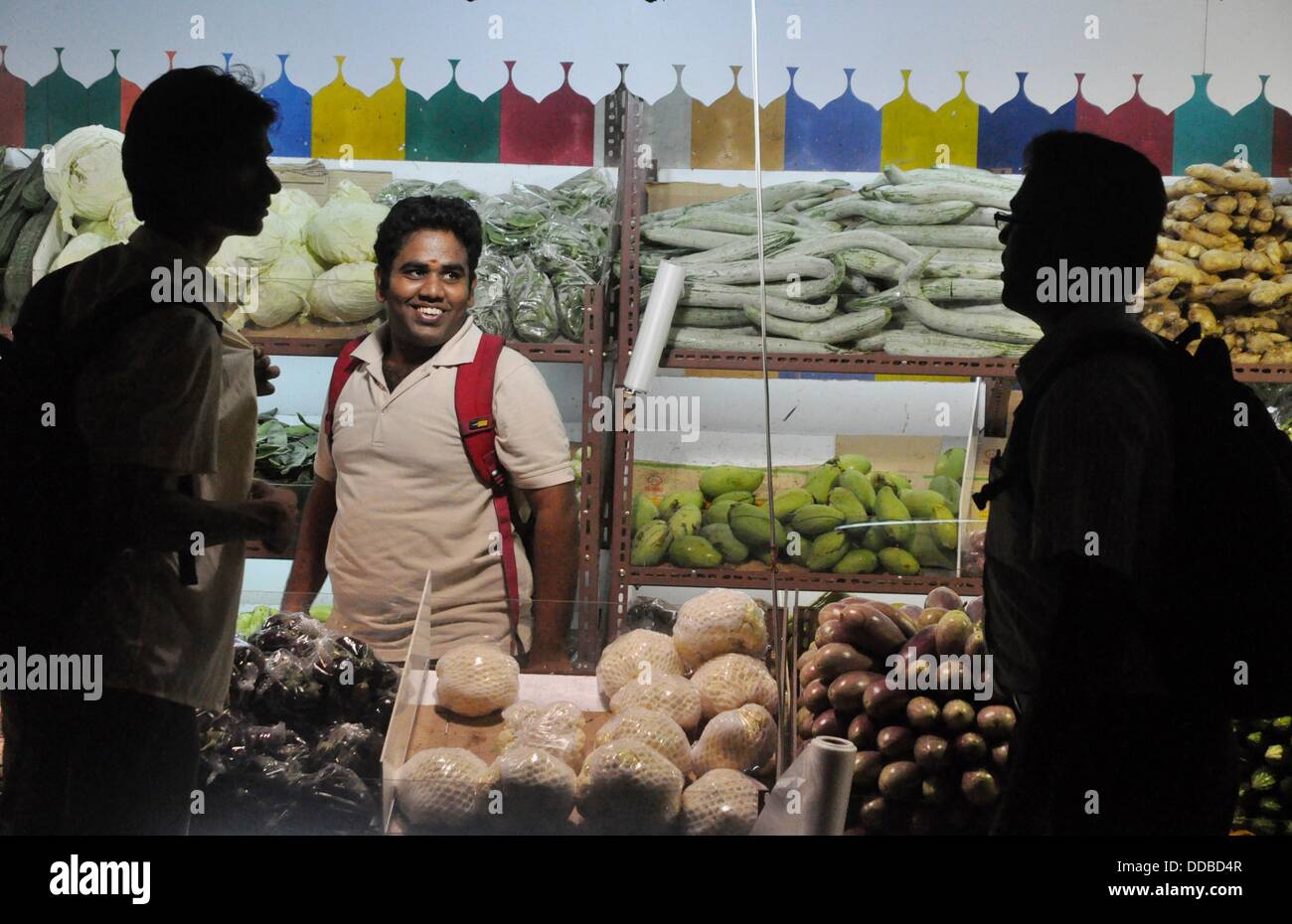 Singapore grocery store in Little India Stock Photo Alamy