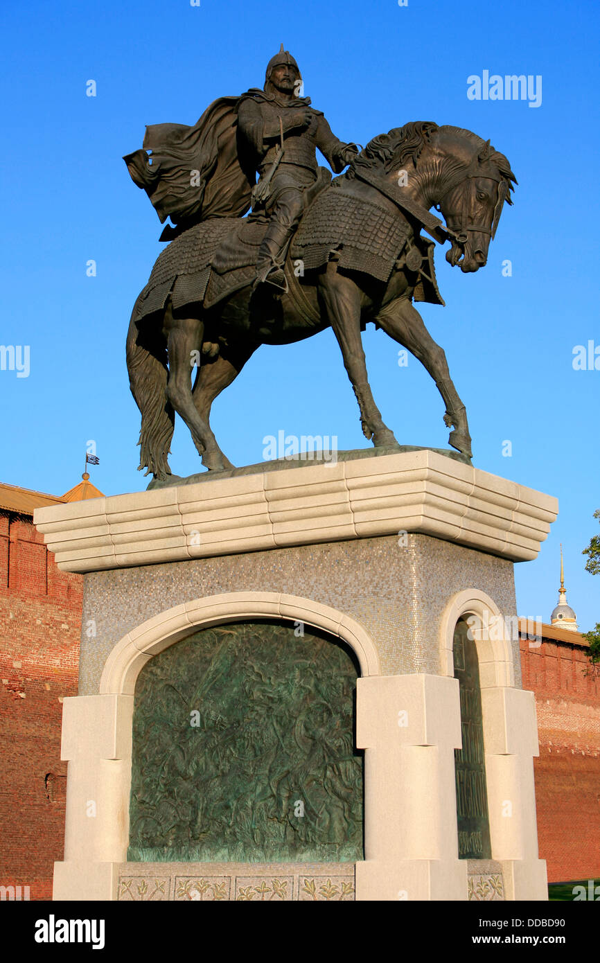 Equestrian statue of Grand Prince and Saint Dimitri Donskoy (1350-1389 ...