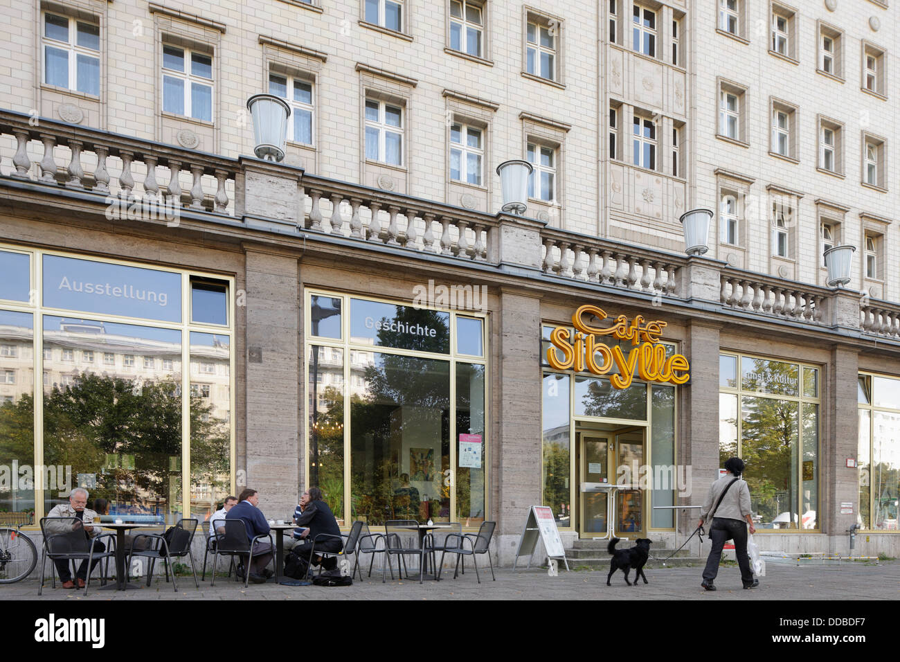 Berlin, Germany, the Cafe Sibylle in Karl-Marx-Allee in Stock Photo ...