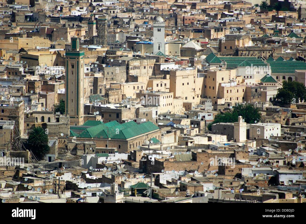 Fez (Morocco) view of the city Stock Photo Alamy