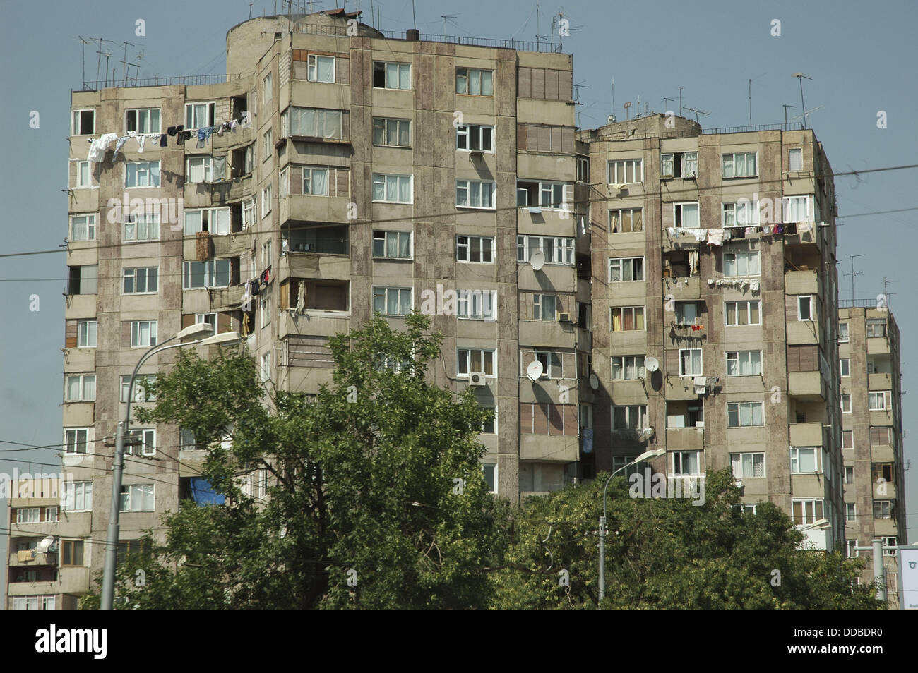Yerevan, Armenia popular houses Stock Photo Alamy