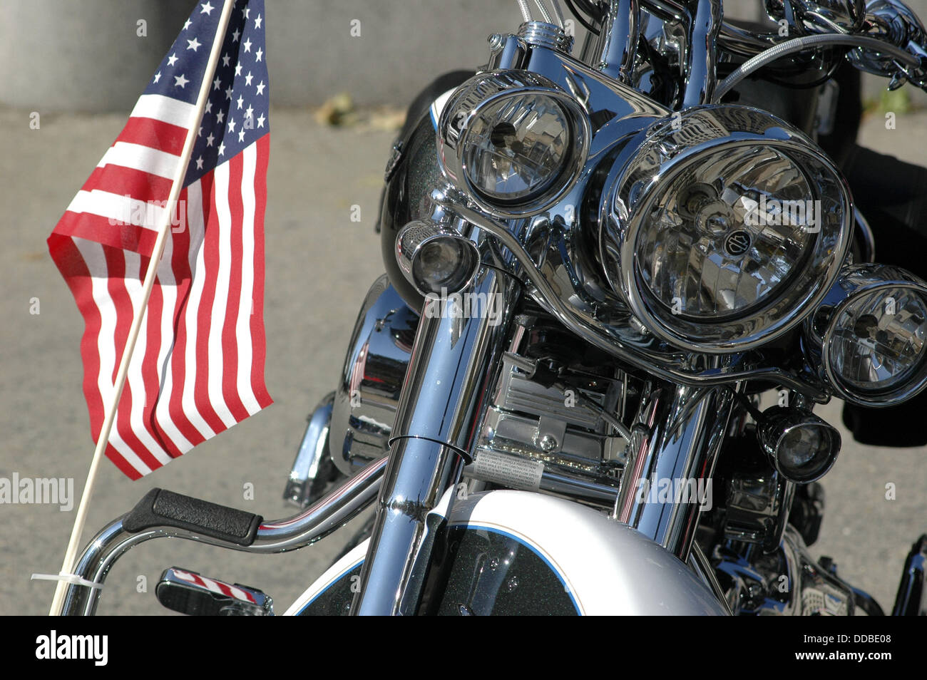 New York City USA, motorbike at the Veterans Day parade Stock Photo Alamy