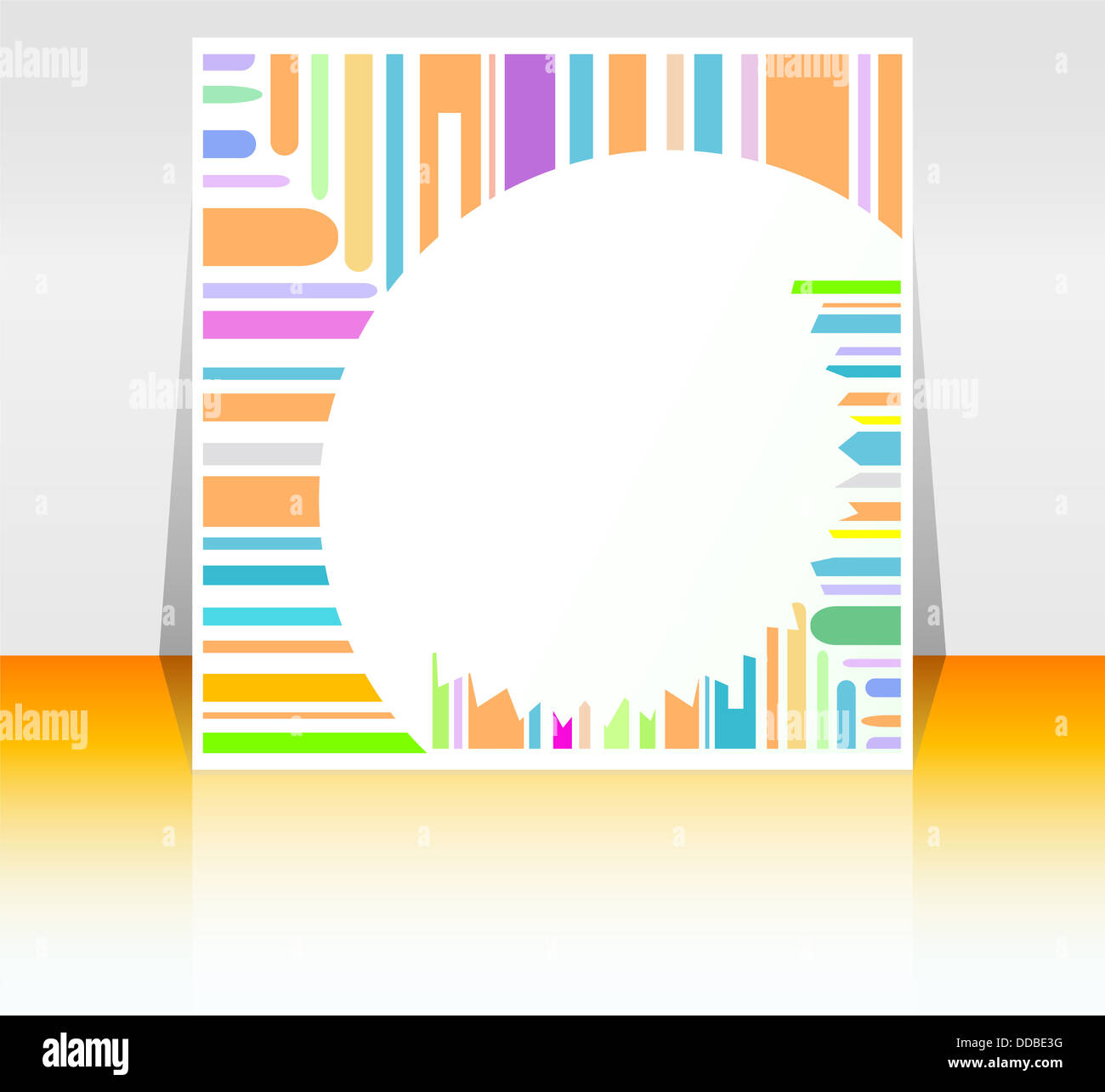 abstract flyer design with many lines Stock Photo - Alamy