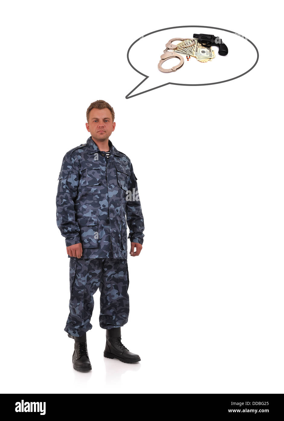 Man in military clothing gun hi-res stock photography and images - Alamy