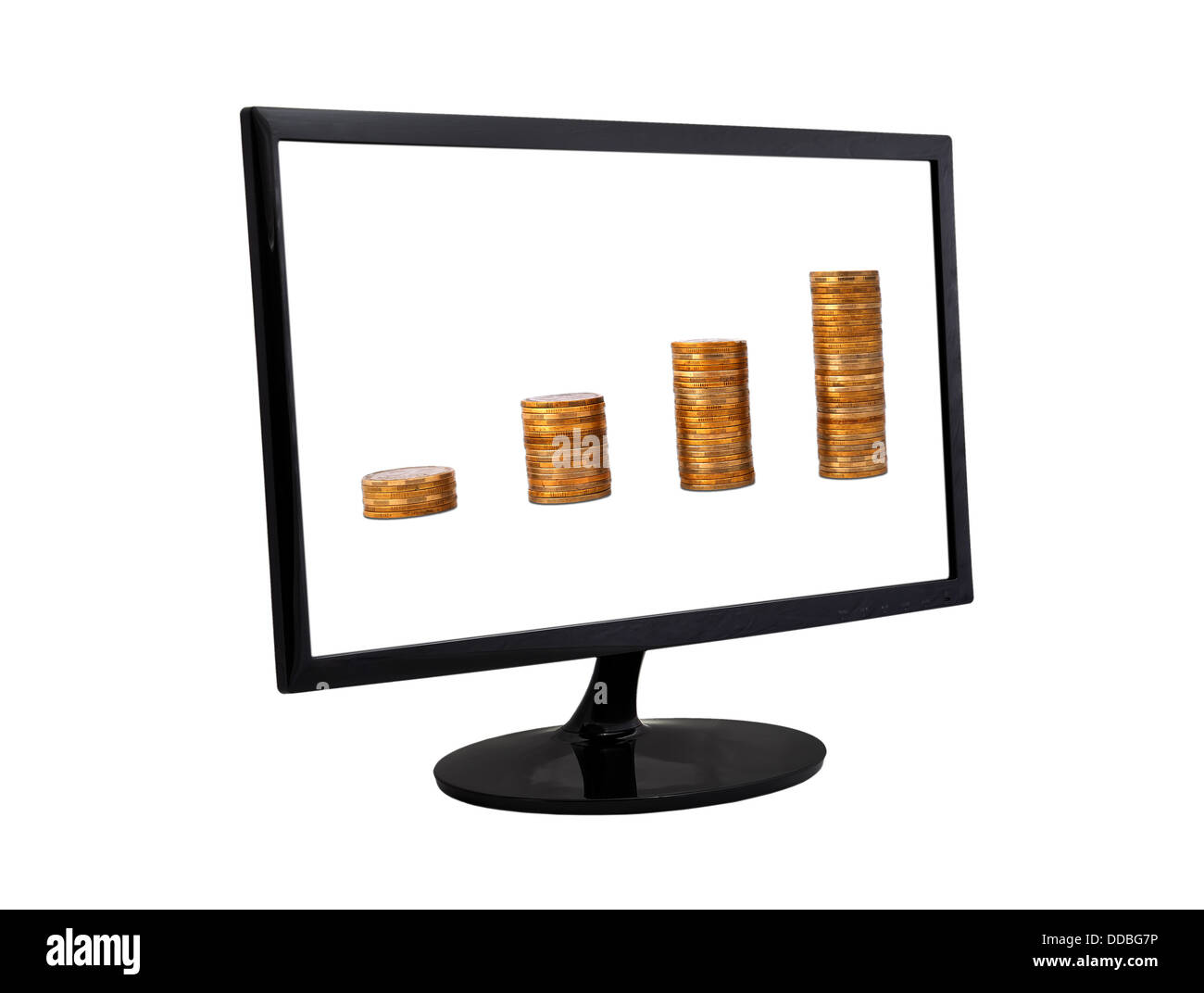 Black computer monitor gold hi-res stock photography and images - Alamy