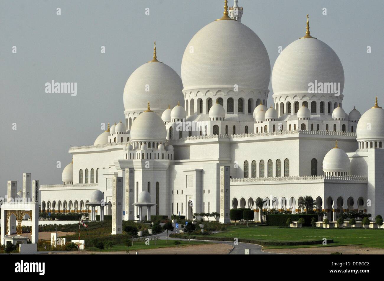 Abu Dhabi, United Arab Emirates Sheikh Zayed Grand Mosque Stock Photo