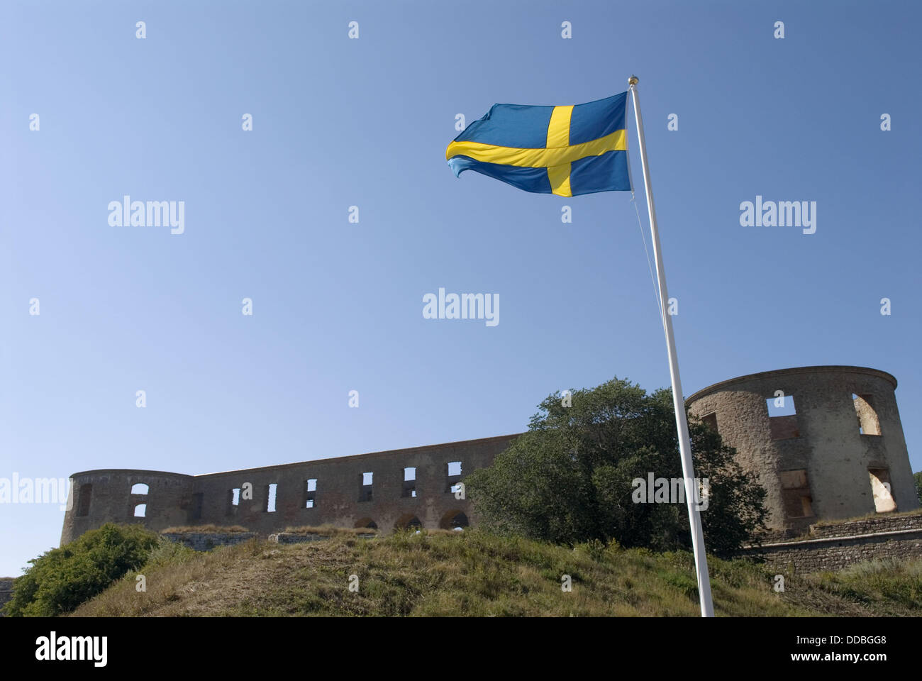 Castle ruin, Öland, Sweden Stock Photo Alamy