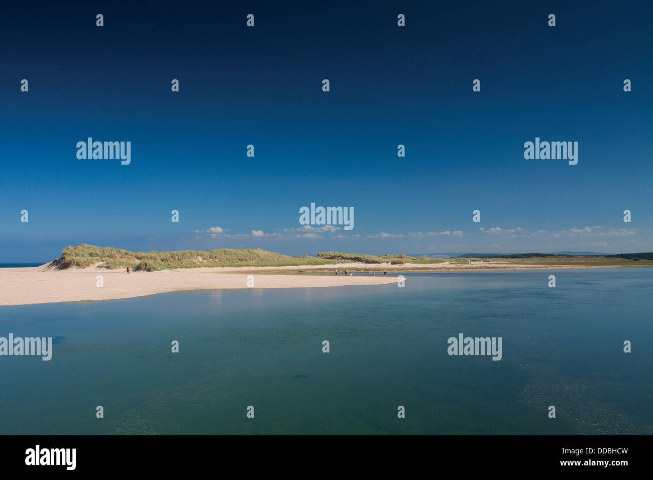 The River Lossie and Lossiemouth Beach, Seatown; Lossiemouth, Moray