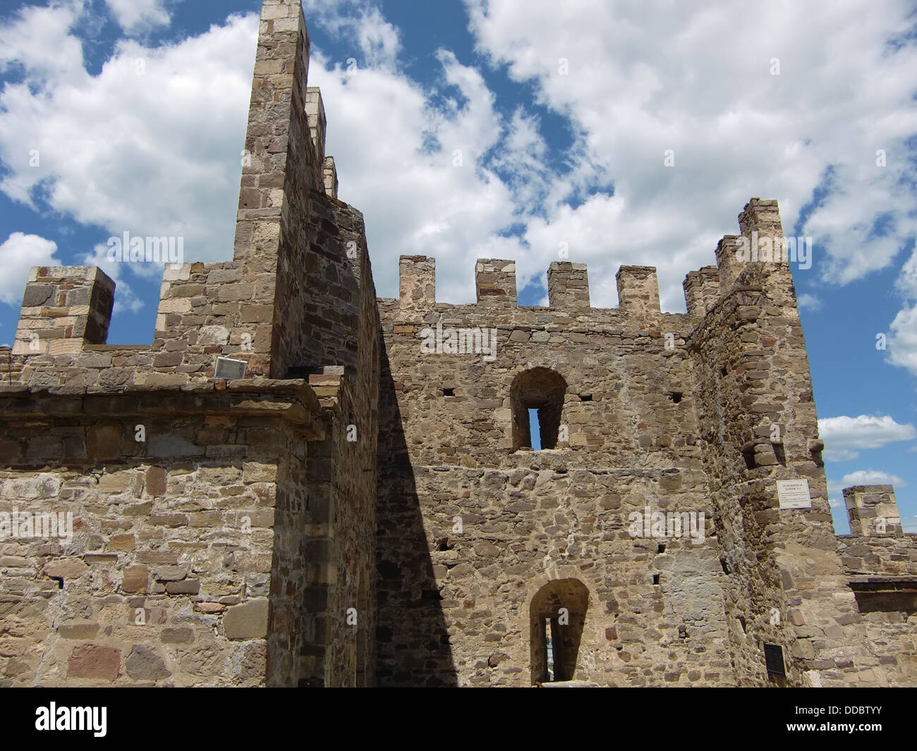 Genoese Fortress - One of the Three Surviving Medieval Fortresses on the  Crimean Coast Stock Image - Image of landscape, drone: 230853717