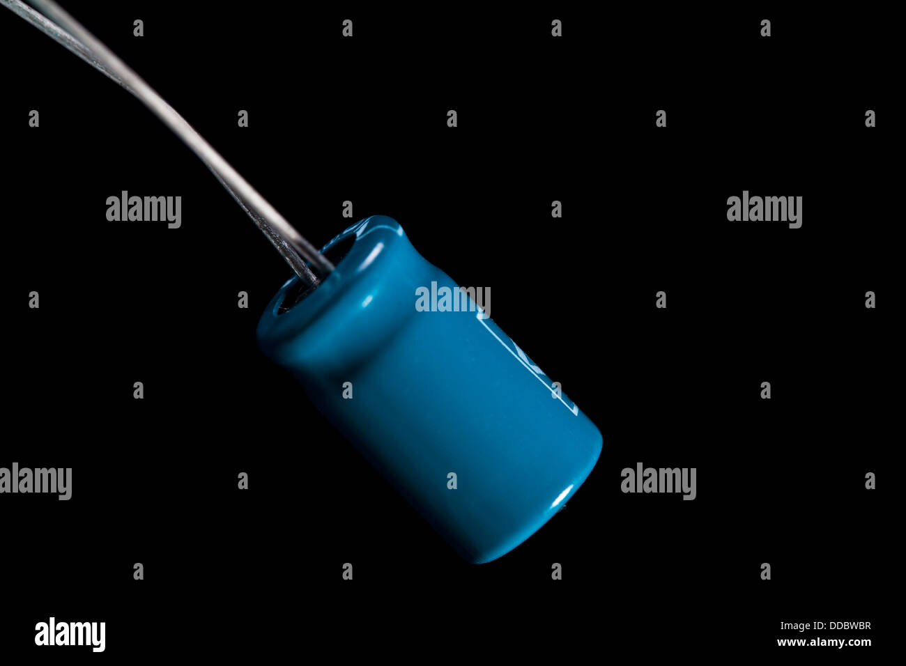 Photo of a resistor against a black background Stock Photo