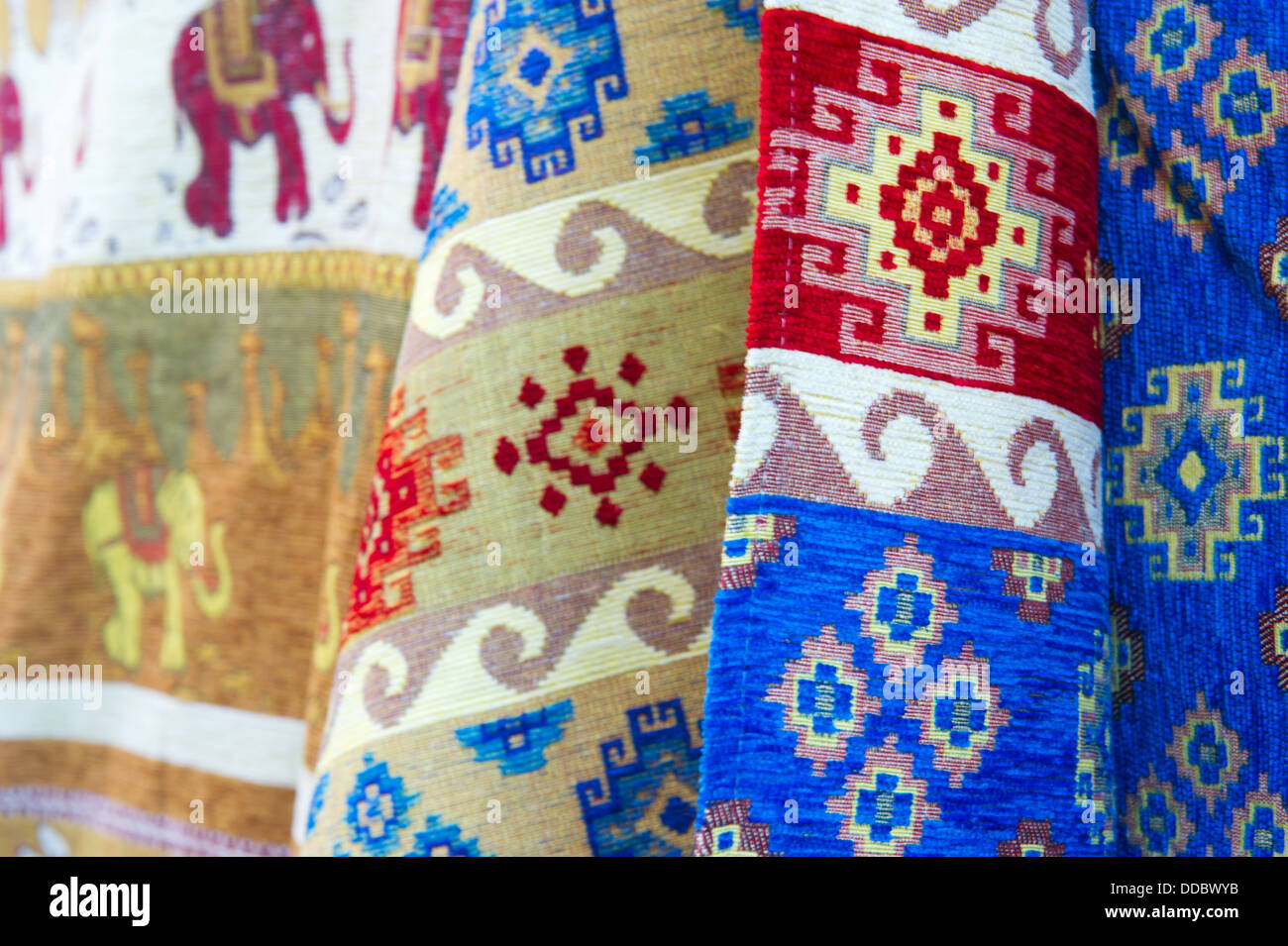 Typical Turkish woven textile Stock Photo Alamy