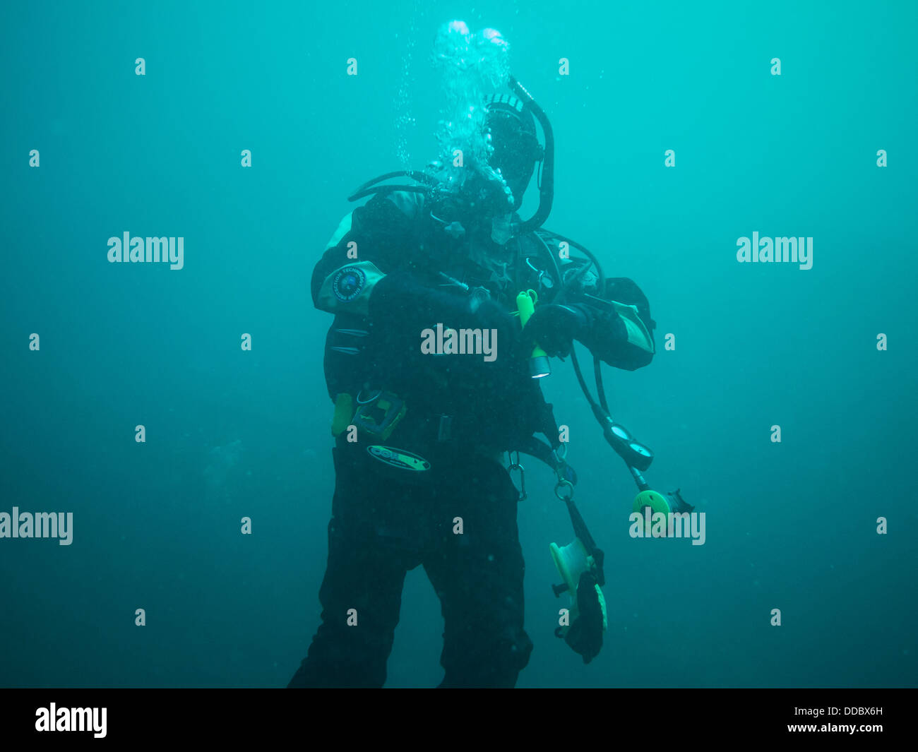 Scuba diving in Ireland Stock Photo Alamy
