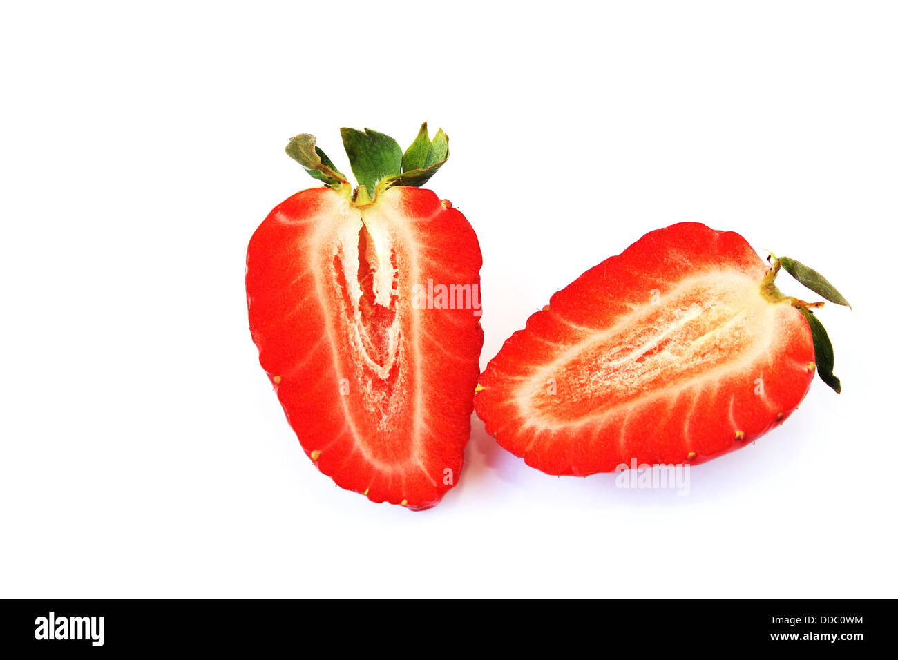 Strawberries isolated on white background Stock Photo - Alamy