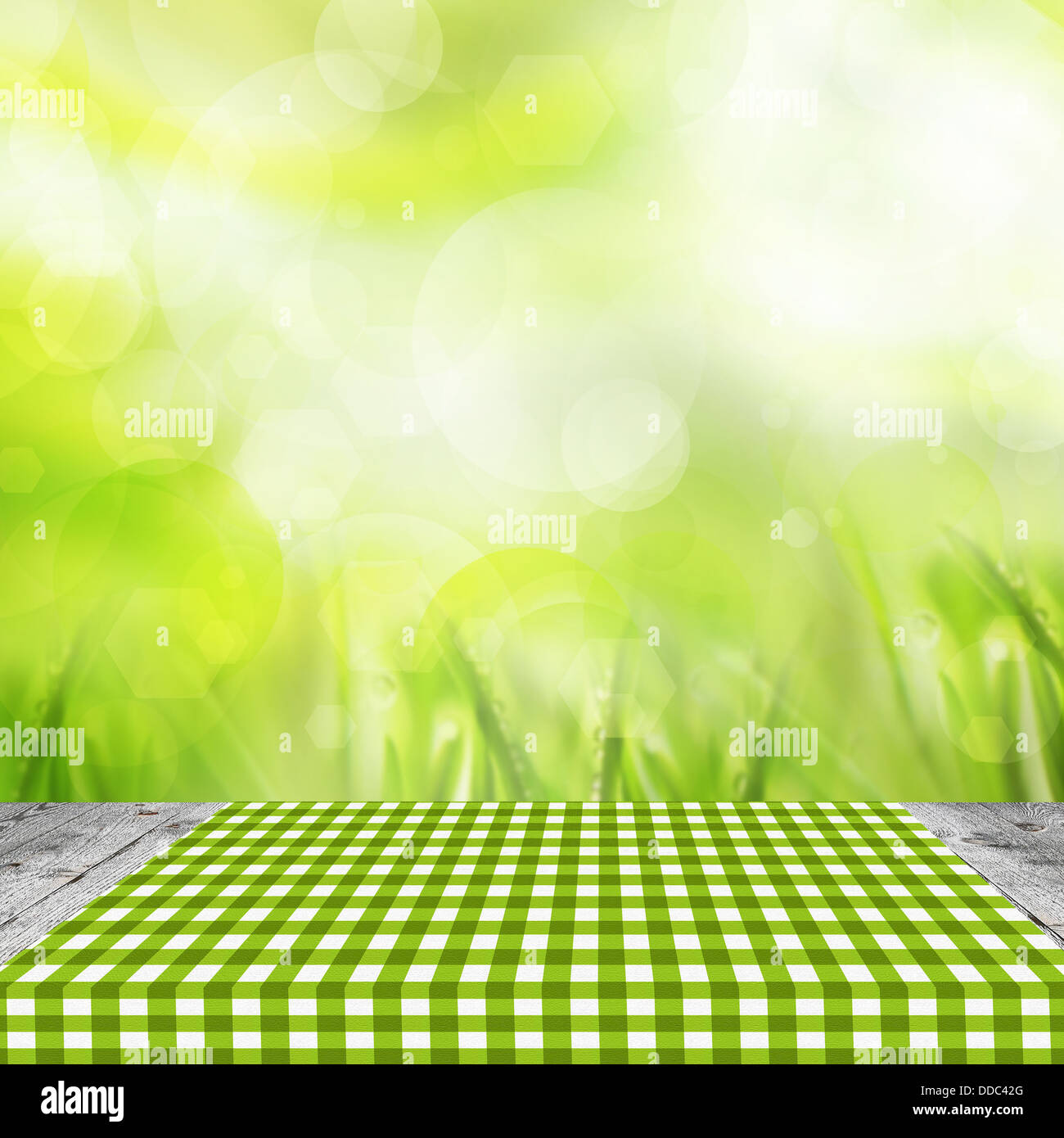 Empty wooden table for product display montages Stock Photo