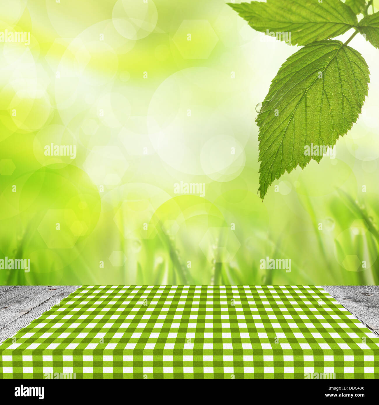 Empty wooden table for product display montages Stock Photo