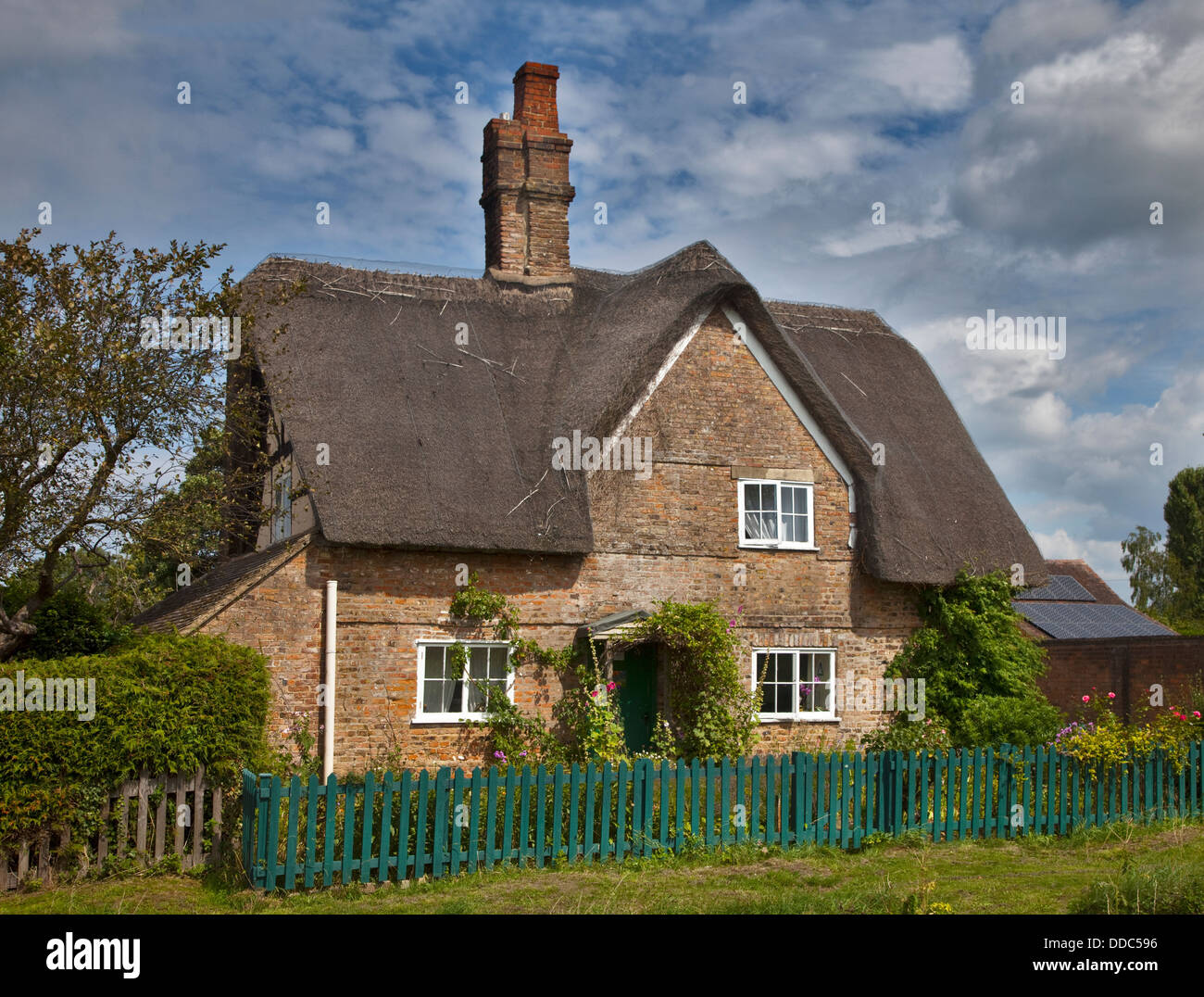 Thatched Cottage in Frampton on Severn, Gloucestershire, England Stock