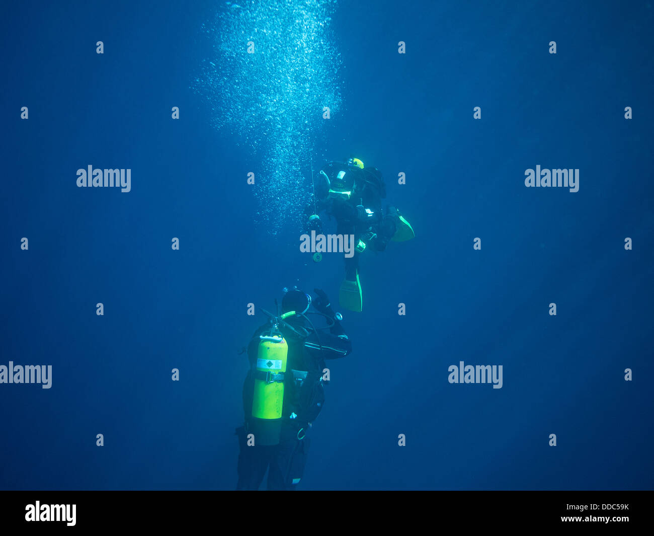Scuba diving in Ireland Stock Photo Alamy