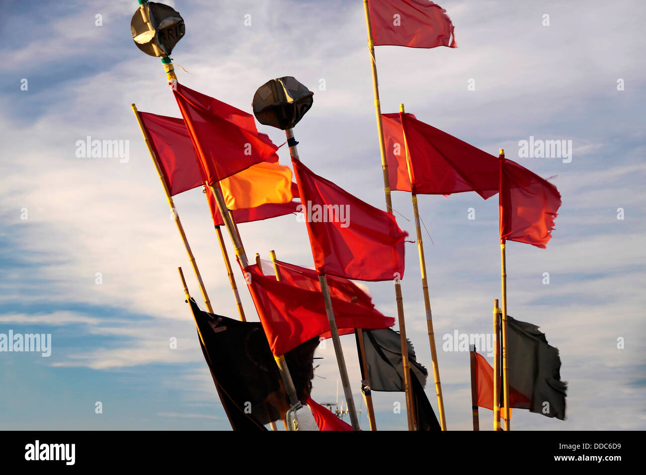 Fishing boat flags hi-res stock photography and images - Alamy