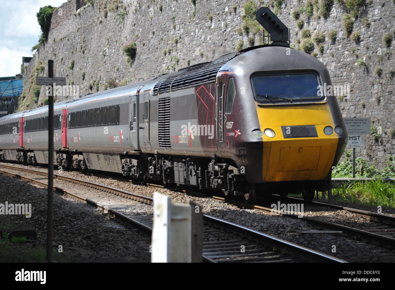 Cross Country HST 125 43357 Pictured here on the 20th August 2012. Stock Photo