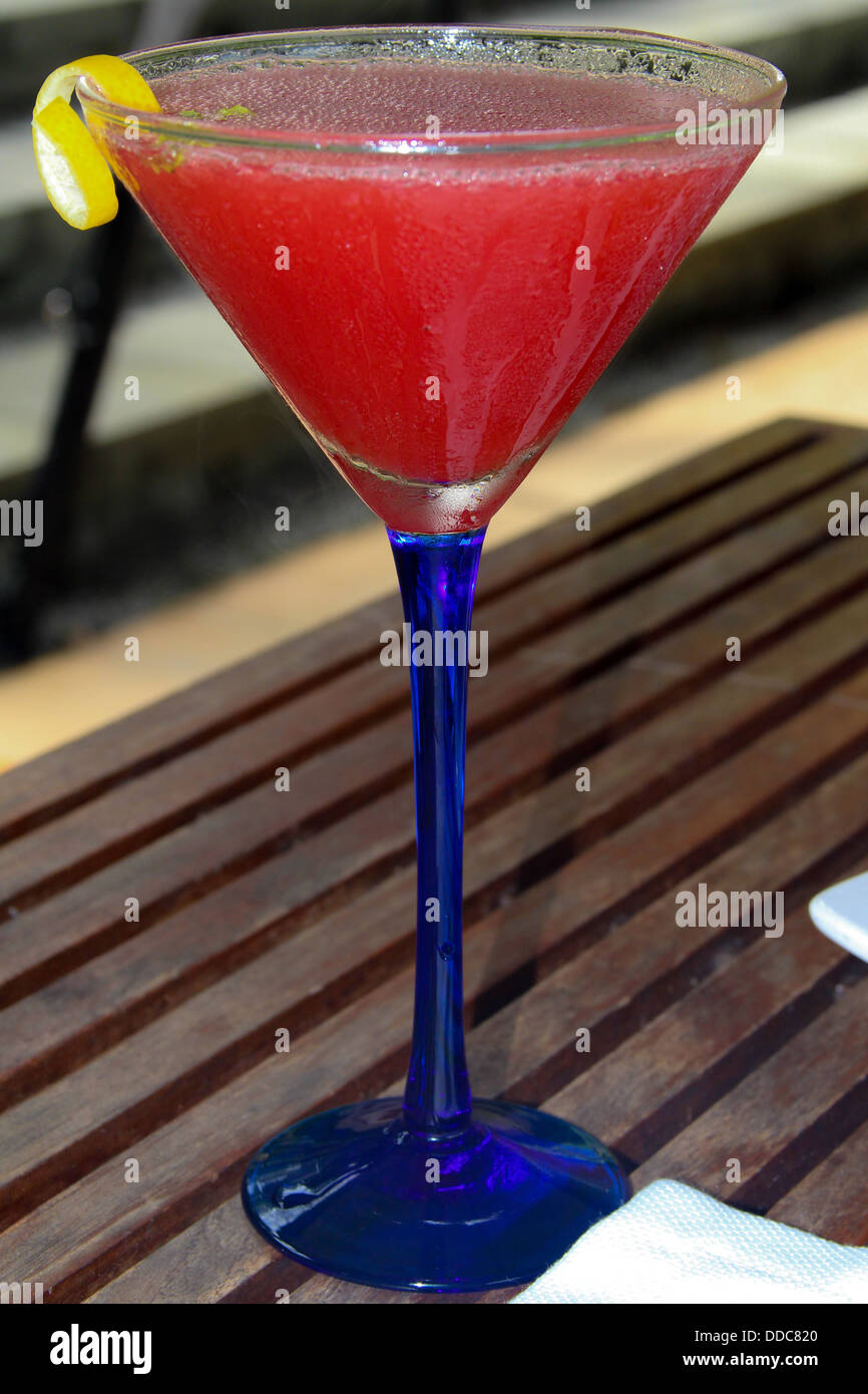Strawberry Daiquiri cocktail Stock Photo Alamy