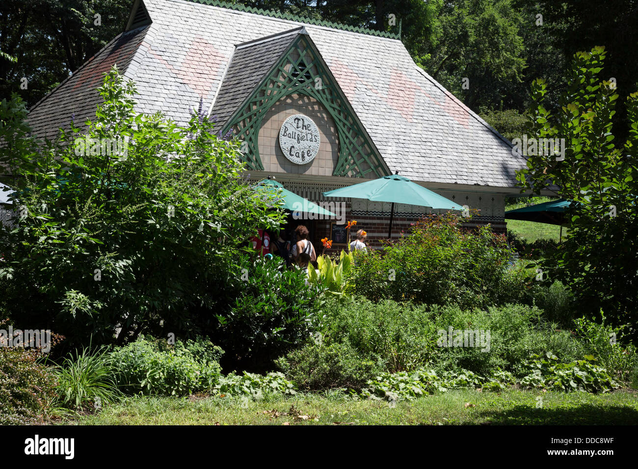 The Ballfields Cafe, Central Park, NYC Stock Photo Alamy