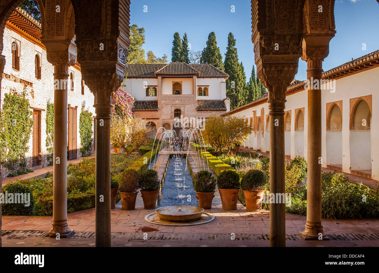 Patio de la Acequia (courtyard of irrigation ditch). El Generalife. La