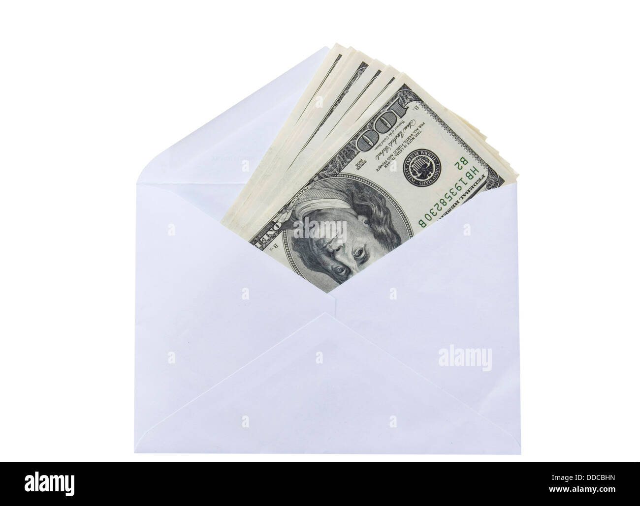 money in envelope Stock Photo Alamy