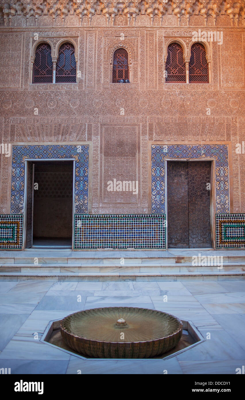 Cuarto Dorado. Nazaries palaces. Alhambra, Granada. Andalusia, Spain Stock Photo
