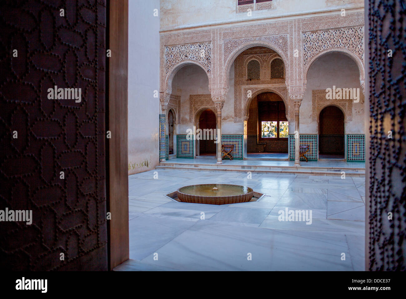 Cuarto Dorado. Nazaries palaces. Alhambra, Granada. Andalusia, Spain Stock Photo