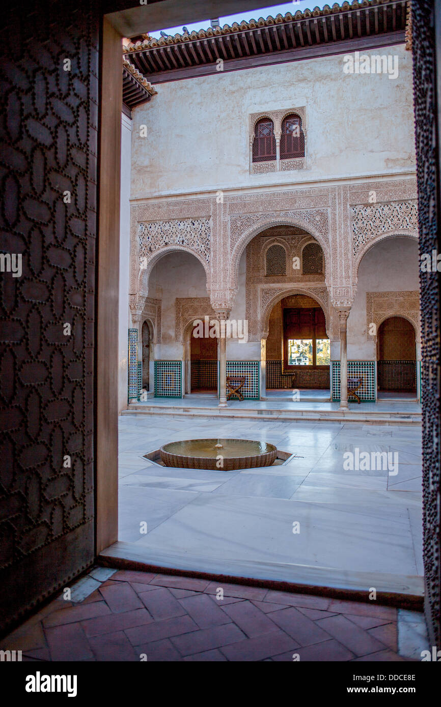 Cuarto Dorado. Nazaries palaces. Alhambra, Granada. Andalusia, Spain Stock Photo