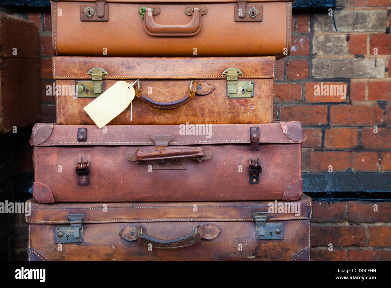 Old fashioned travel luggage Stock Photo Alamy