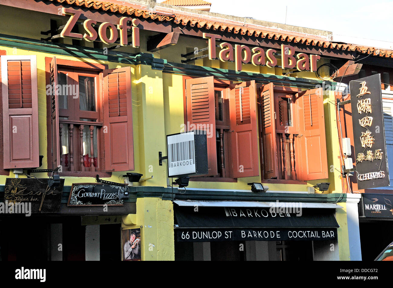 Zsofi tapas bar Little India Dunlop street Singapore Stock Photo Alamy