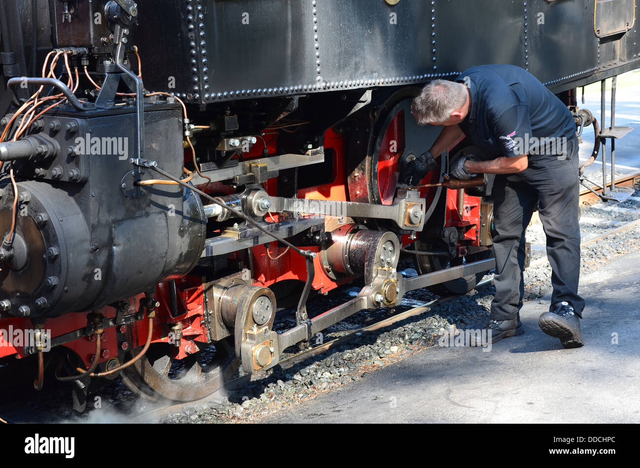 Achensee Steam Cog Railway , driven by the World’s oldest steam cog railway Stock Photo