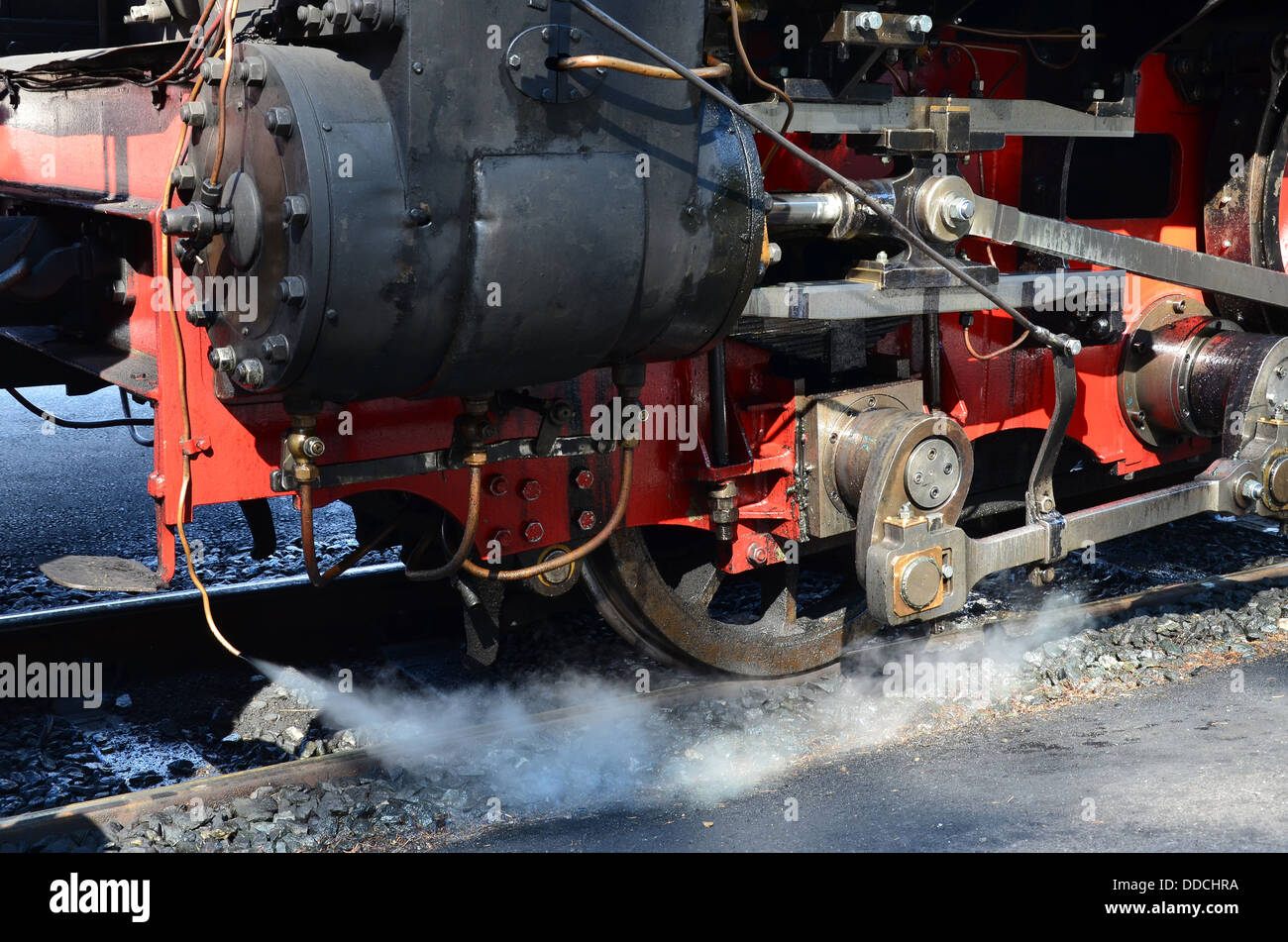 The Achensee Steam Cog Railway driven by the World’s oldest steam cog locomotives. Stock Photo