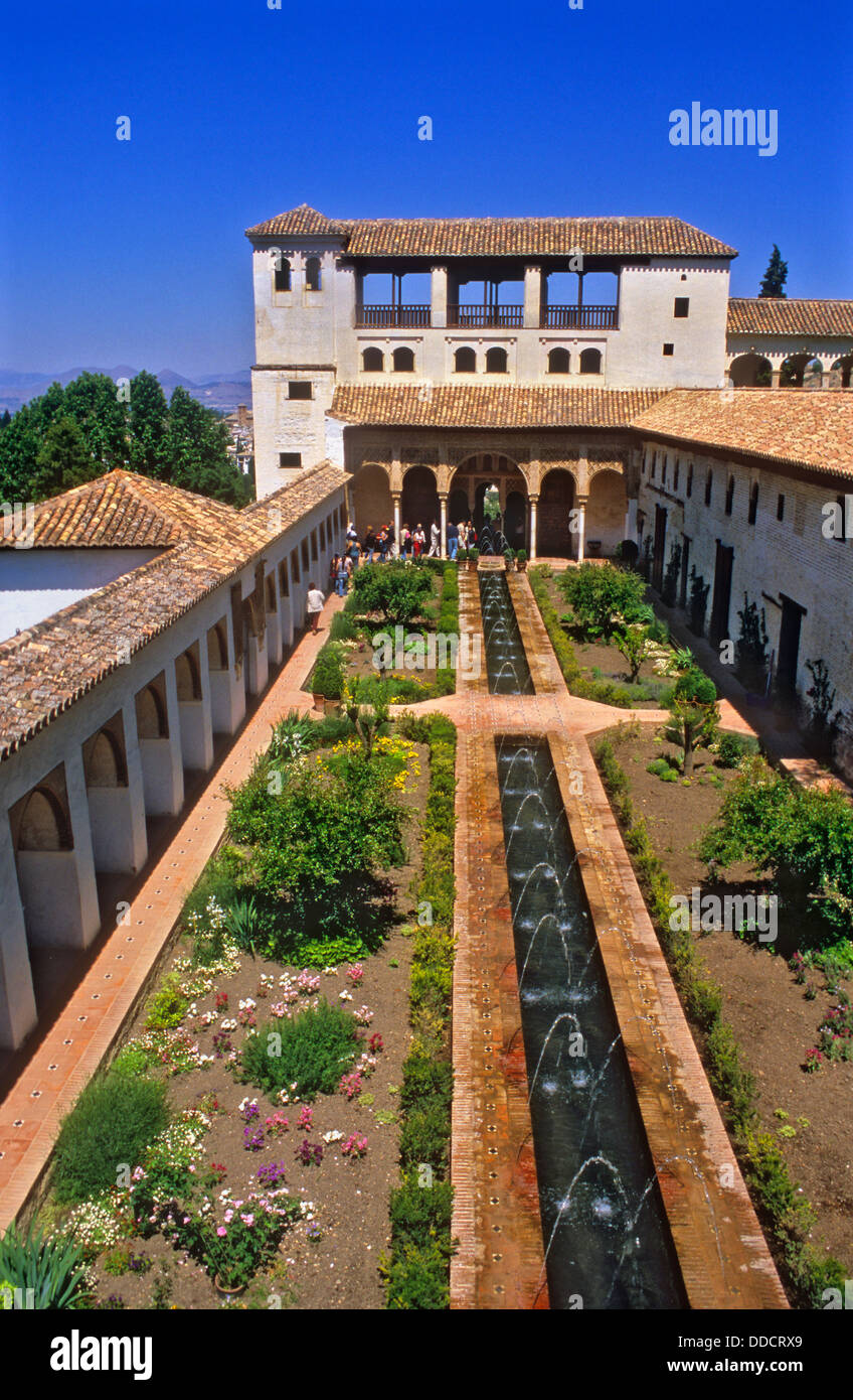 Patio de la Acequia (courtyard of irrigation ditch). El Generalife. La