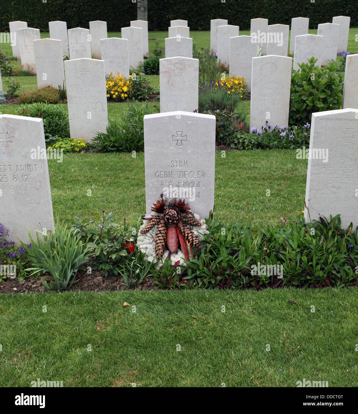 British graves commonwealth cemetery bayeux hires stock photography