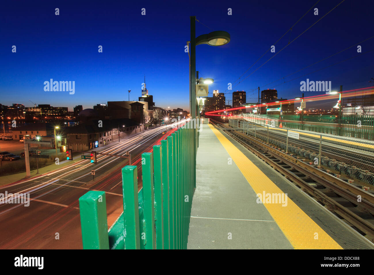 Railroad tracks and highways leading to a museum, Leverett Circle