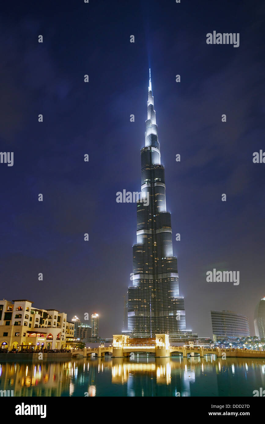 Emirats Arabes Unis, Dubai, la tour Burj Khalifa haute de 828m // United Arab Emirates, Dubai, Burj Khalifa tower, 828m high Stock Photo