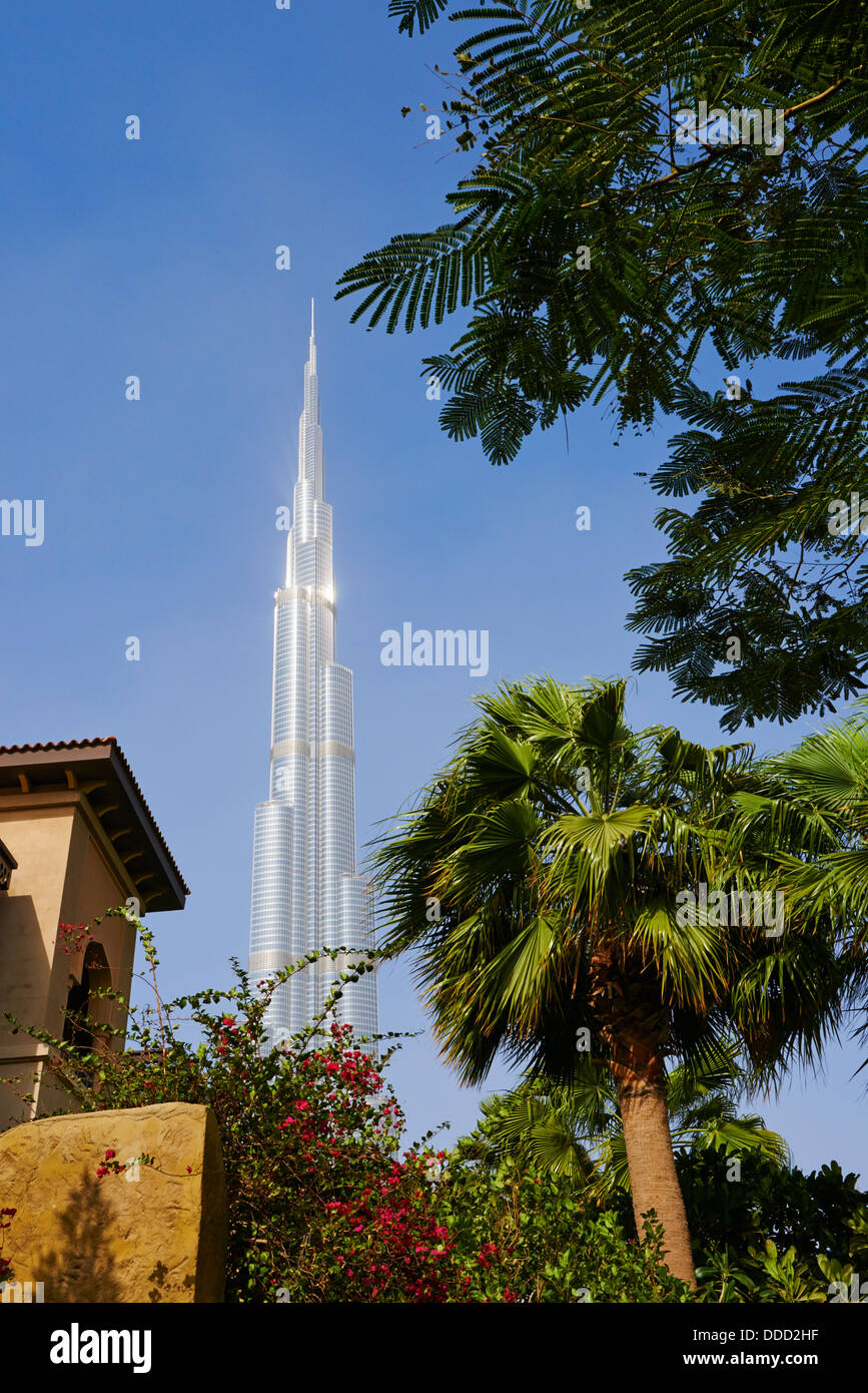 Emirats Arabes Unis, Dubai, la tour Burj Khalifa haute de 828m // United Arab Emirates, Dubai, Burj Khalifa tower, 828m high Stock Photo