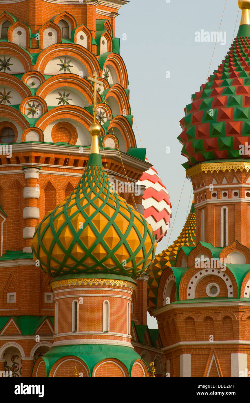 Moscow Saint Basils Cathedral cupola Stock Photo