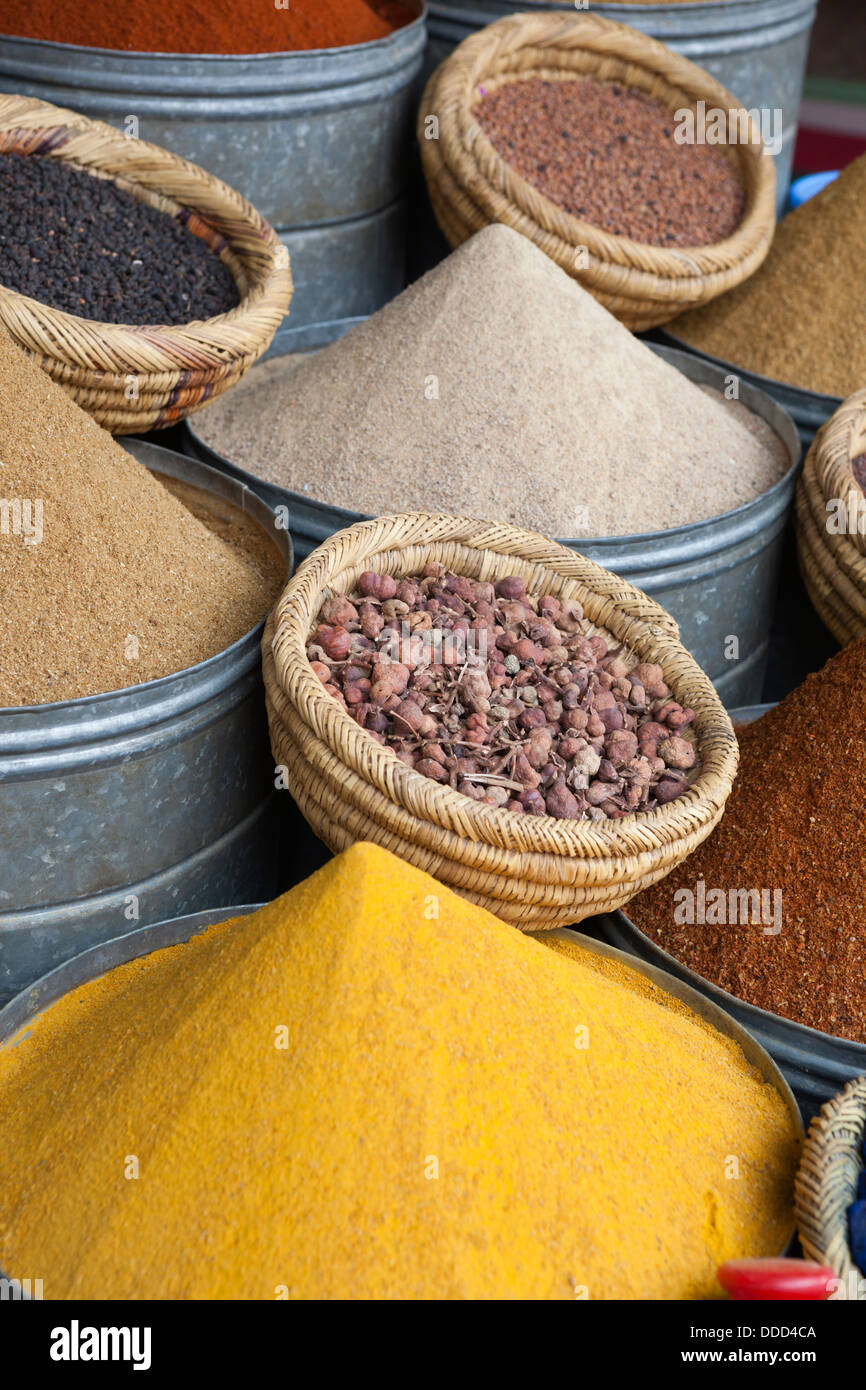 Spices in the souk Stock Photo