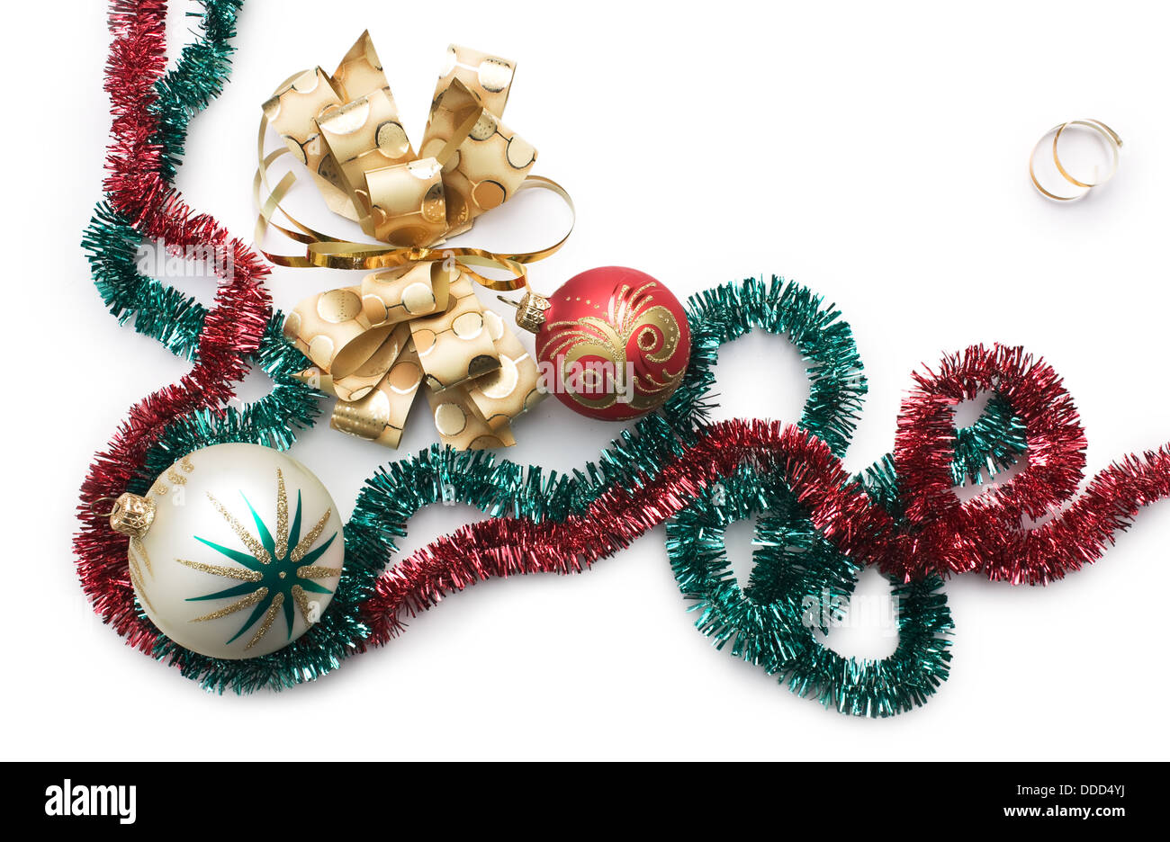 Christmas decoration isolated on a white background Stock Photo