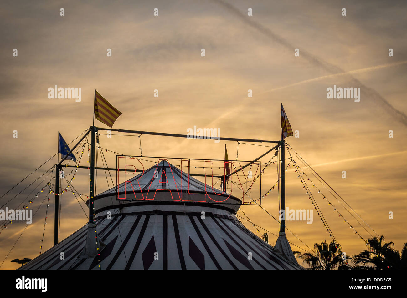 Circus Raluy big tent. Barcelona, Spain. Stock Photo