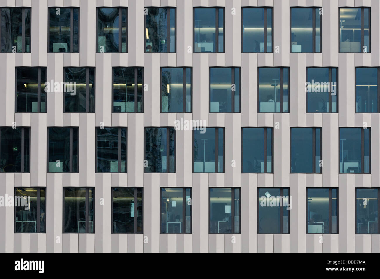 Office building facade. Zurich, Switzerland. Stock Photo