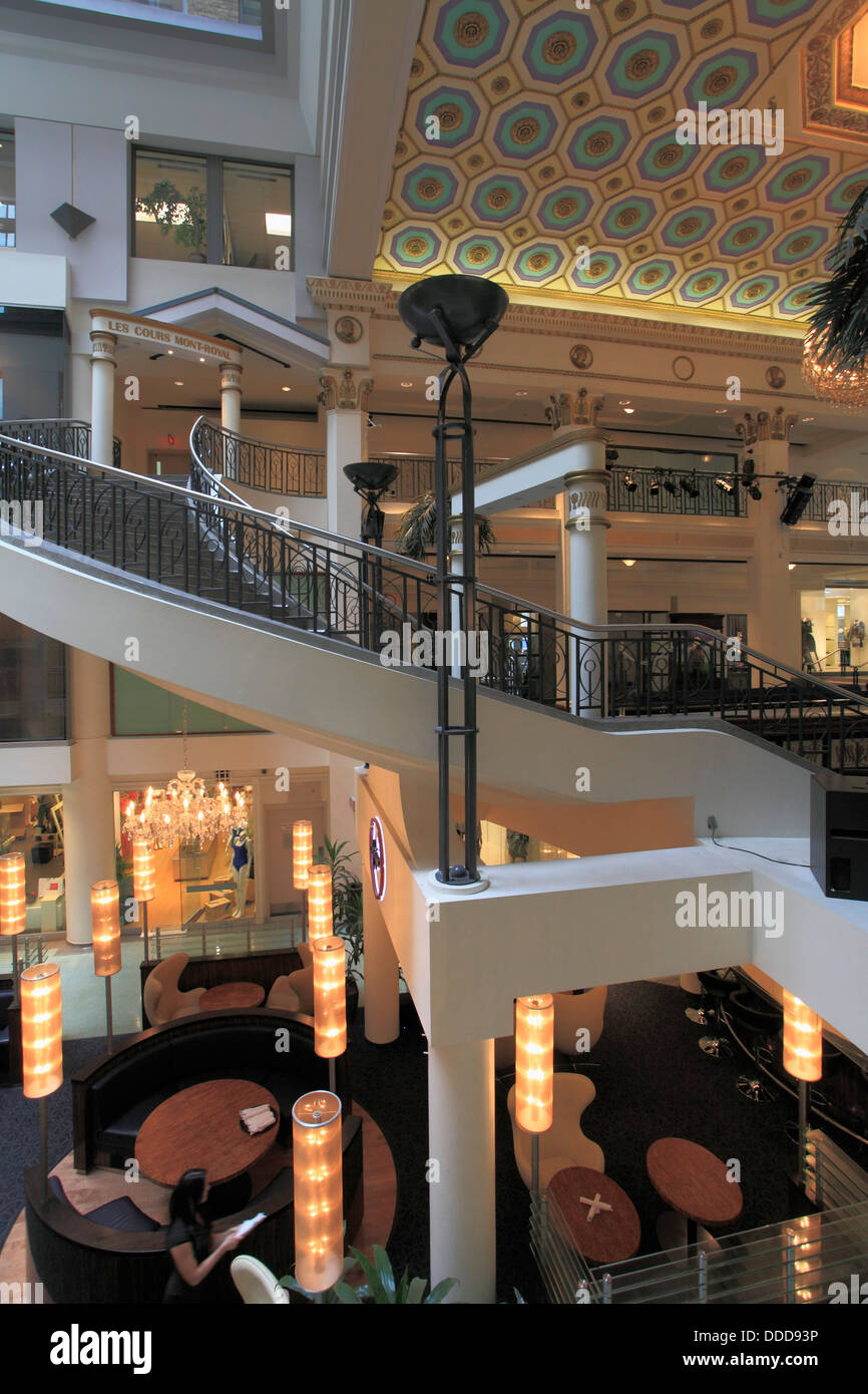 Canada, Quebec, Montreal, Les Cours MontRoyal, shopping mall Stock