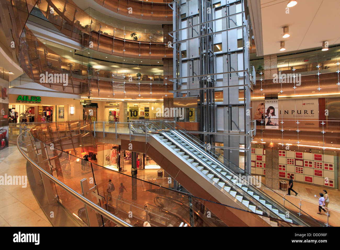 Canada, Quebec, Montreal, Complexe Les Ailes, shopping mall Stock Photo