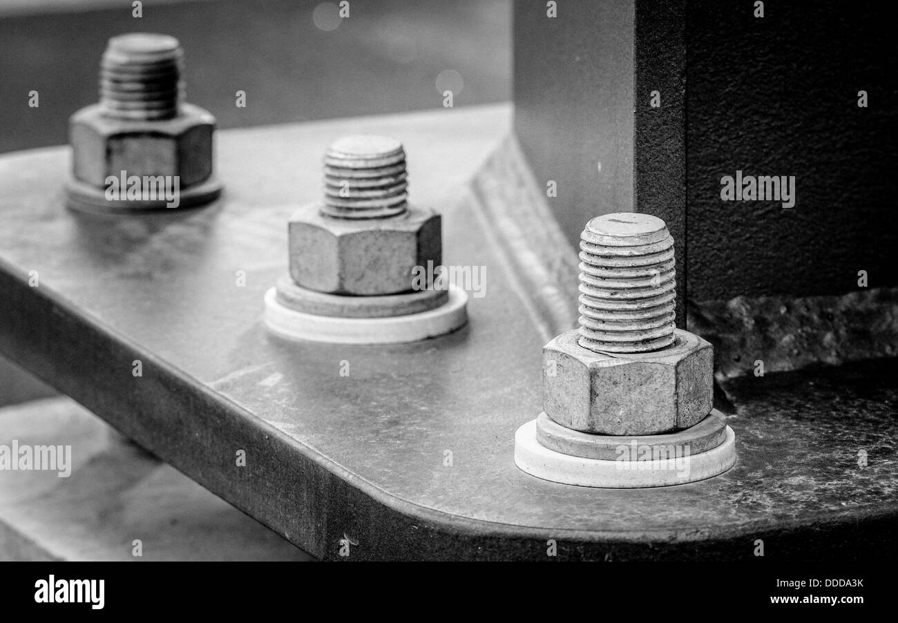 Three bolts in a construction site Stock Photo Alamy