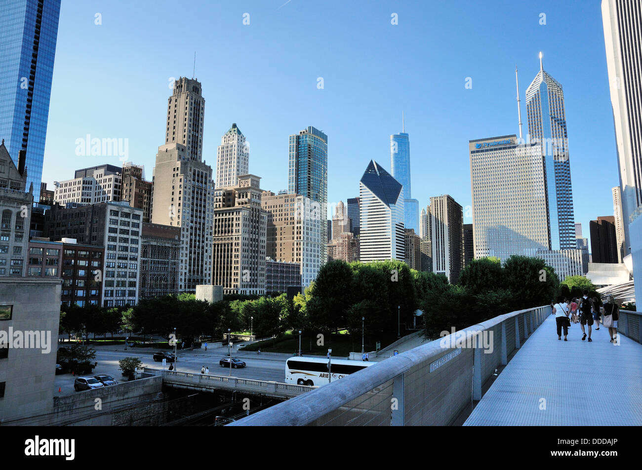 View from Nichols Bridgeway which links the Modern Wing of the Art ...