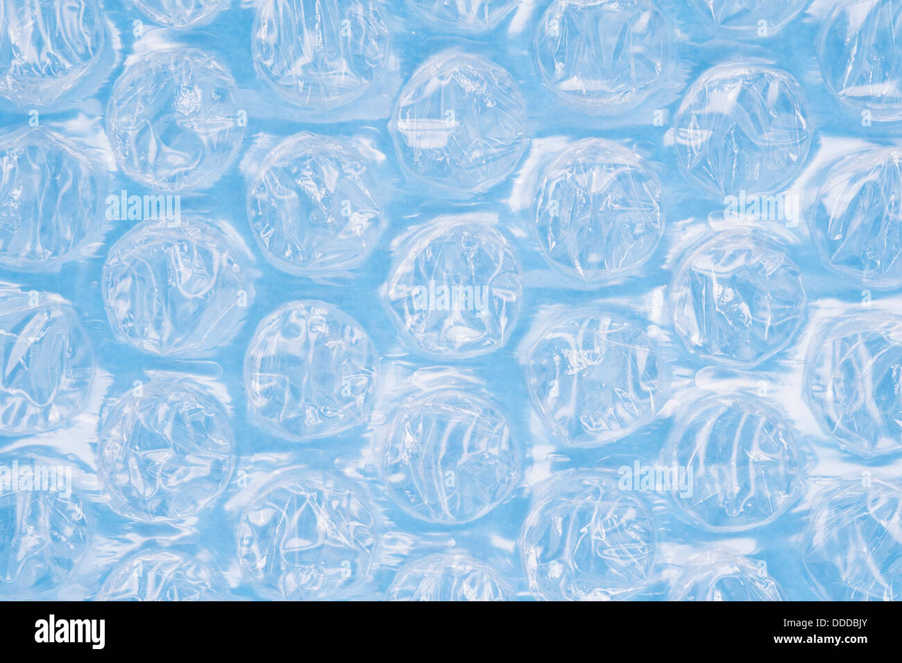 Extreme close-up of bubble wrap used to protect fragile items, studio Stock Photo