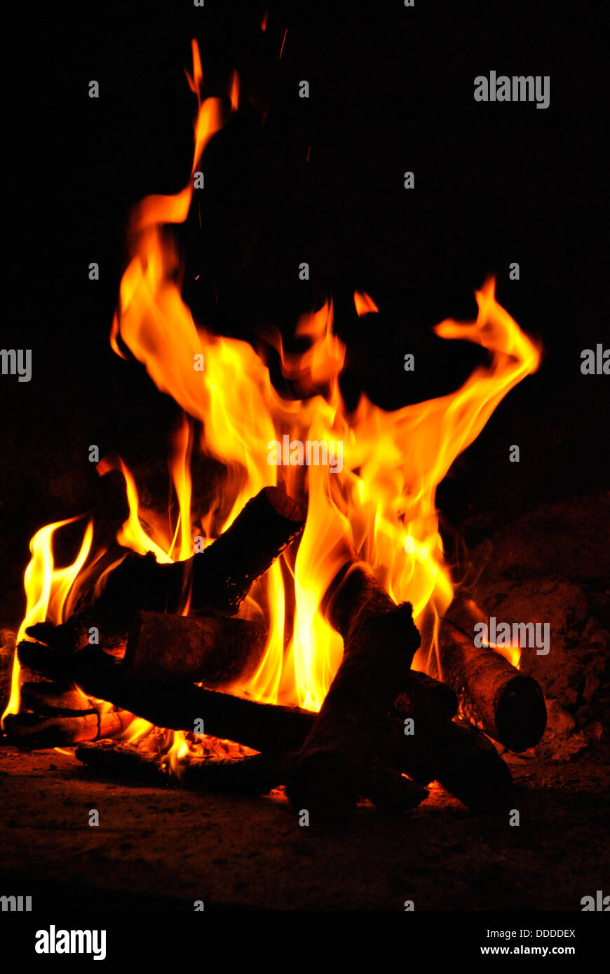 fire for a barbecue Stock Photo Alamy